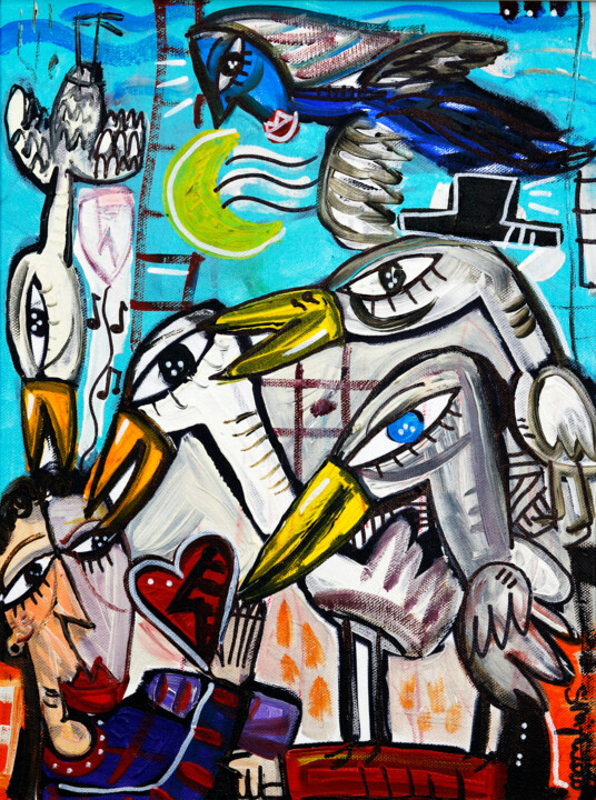 Tio Muerto 绘画, 15.8x11.8 in