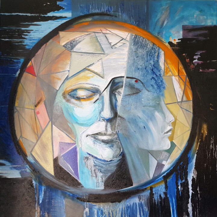 Relations 绘画, 39.4x39.4 in
