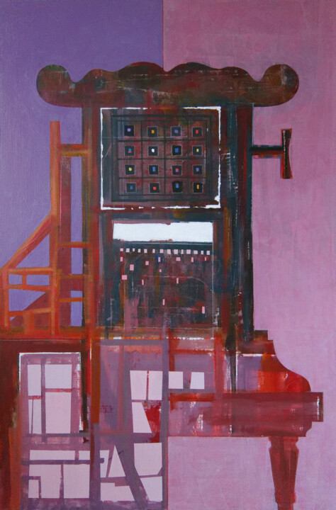 cabinet for memories 绘画, 35.4x23.6 in