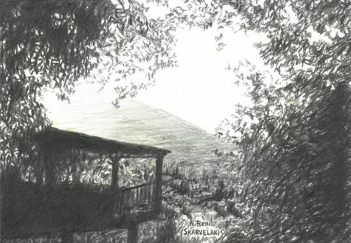 Mountain View 图画, 11.8x16.9 in
