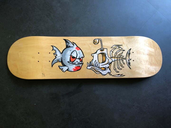 Poissons 绘画, 32.7x8.3 in