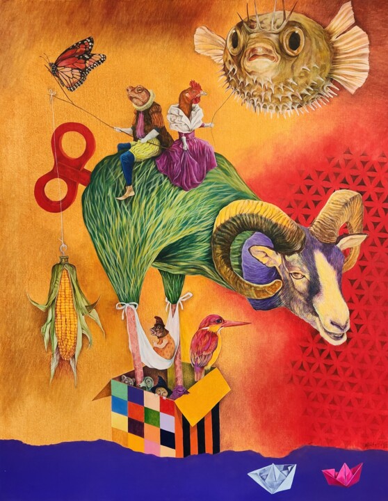 Toy 绘画, 35x27 in