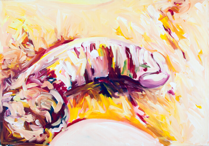 Bite fauve 绘画, 31.5x45.3 in