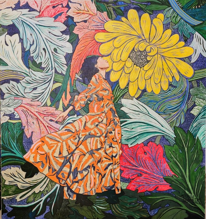 绘画,  55.1x51.2 in 