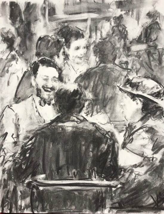 The laugher. 图画, 14x11 in