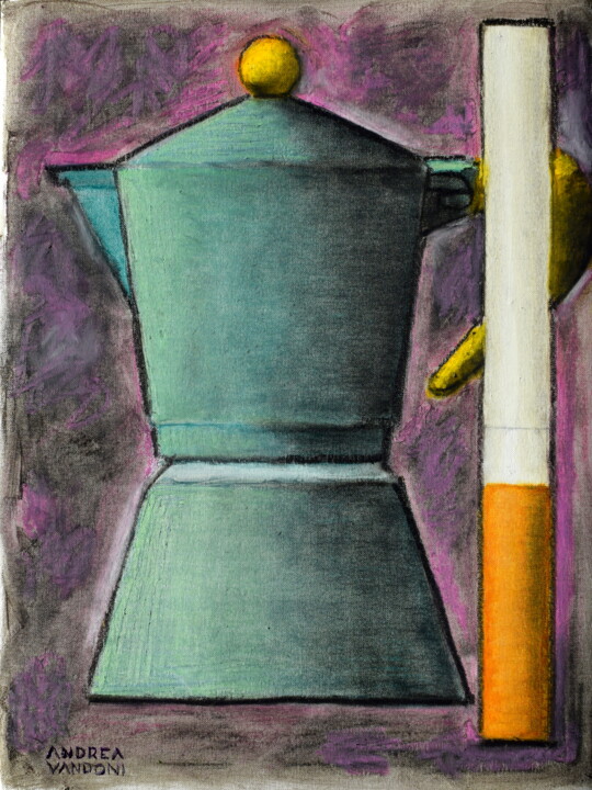 Coffee and Cigarette - 5 绘画, 15.8x11.8 in