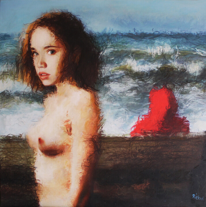 绘画,  27.6x27.6 in 
