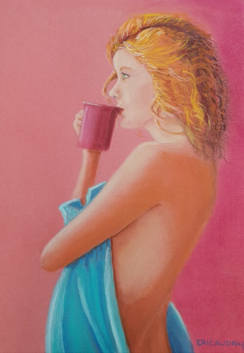 Le café du matin 图画, 16.5x11.7 in