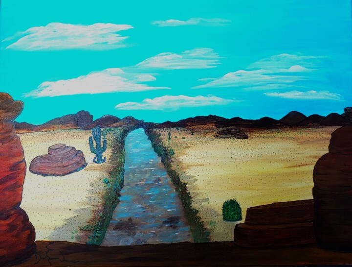 View from Cat Rock Ridge 绘画, 18x24 in