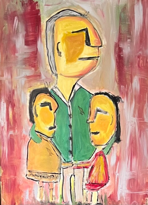 Daddy home 绘画, 31.5x23.6 in