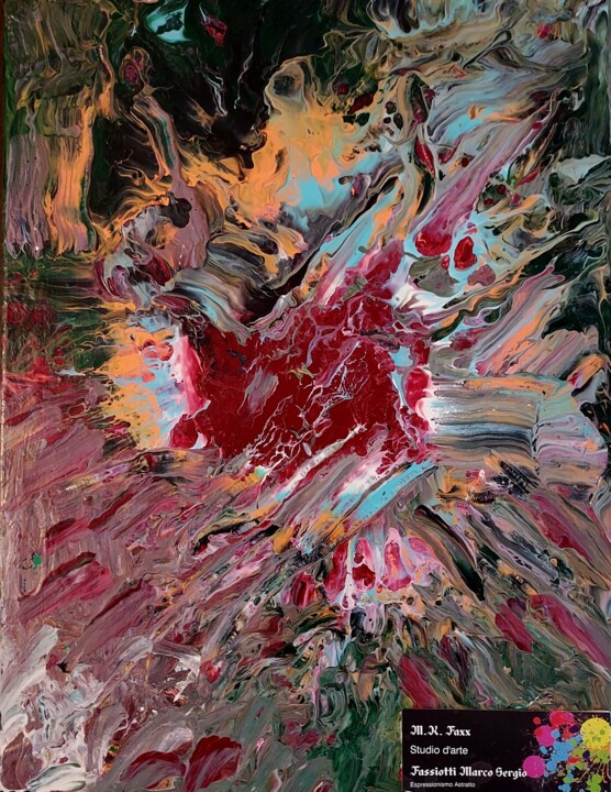 Fantasia di Colori 1 绘画, 13.4x10.2 in