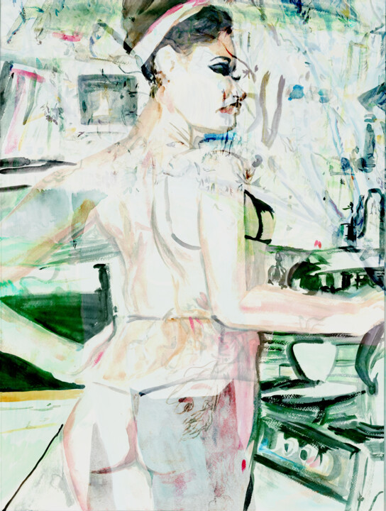 A NEW KNOCKE 绘画, 23.9x18 in