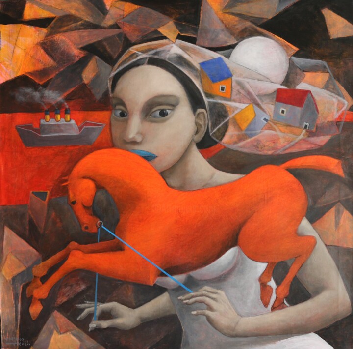 绘画,  31.5x31.5 in 