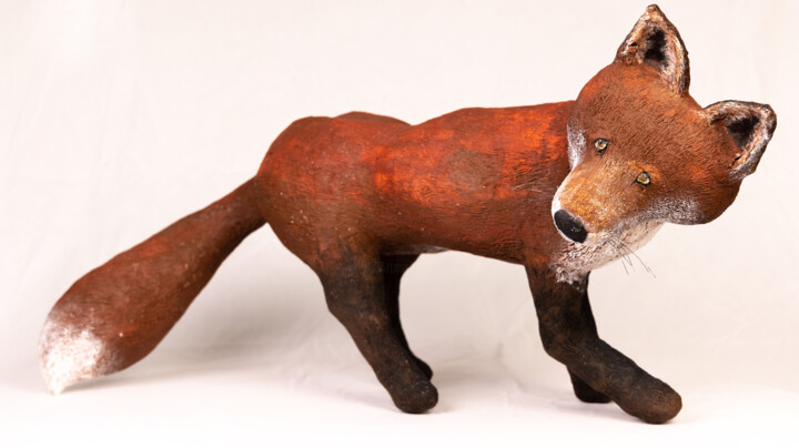 Le Renard 雕塑, 16.1x34.3 in