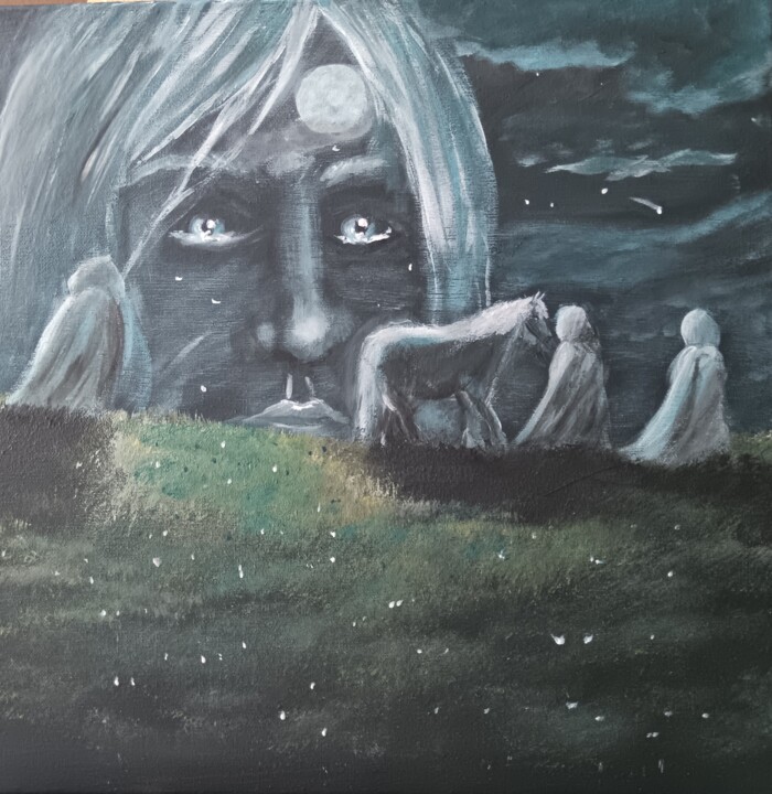L'origine 绘画, 15.4x15.4 in
