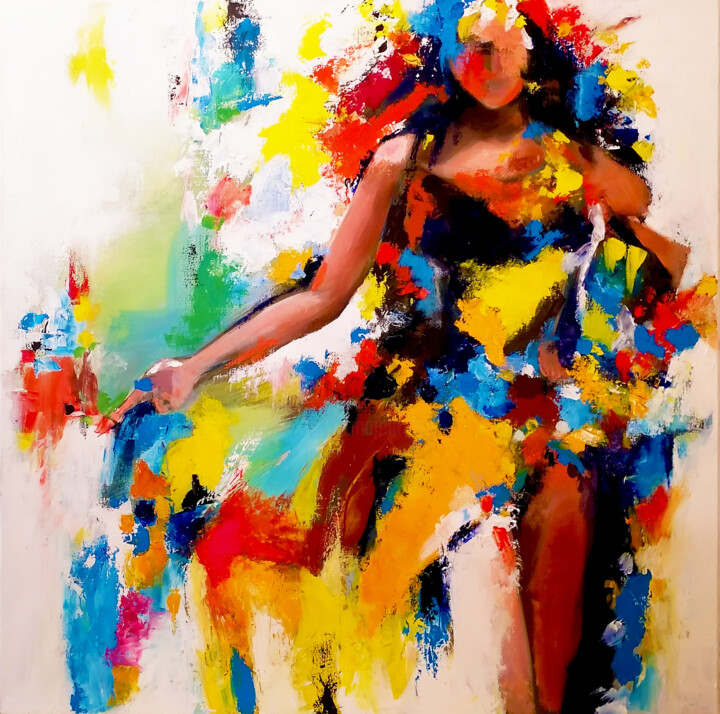 Brezza d'estate (o il Quinto Abito) 绘画, 31.5x31.5 in
