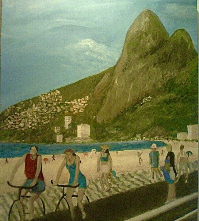 Morro Dois Irmãos - Rio de Janeiro " 绘画, 39.4x39.4 in