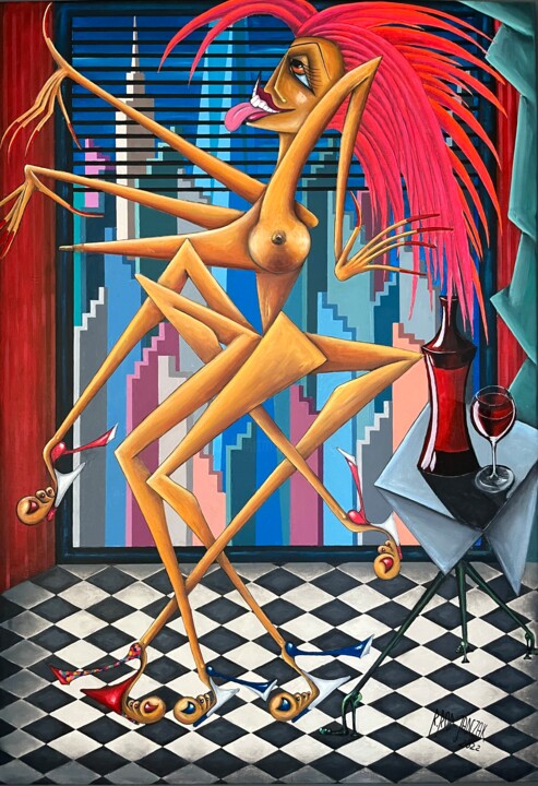 Sama w domu 绘画, 51.2x39.4 in