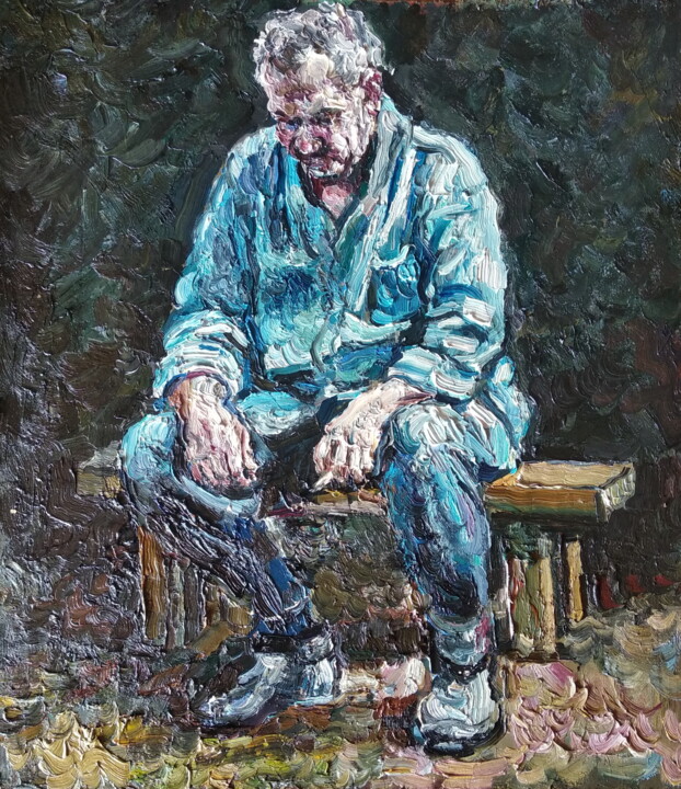 Мысли 绘画, 19.7x15.8 in