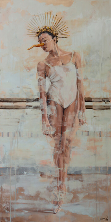 lie to me 绘画, 47.2x23.6 in