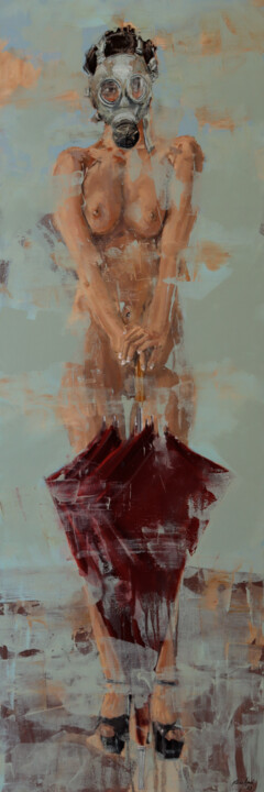the storm is over Ζωγραφική, 59,1x19,7 in