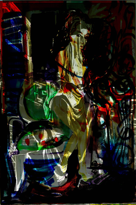 we’re going to chinatown 绘画, 23.8x18 in