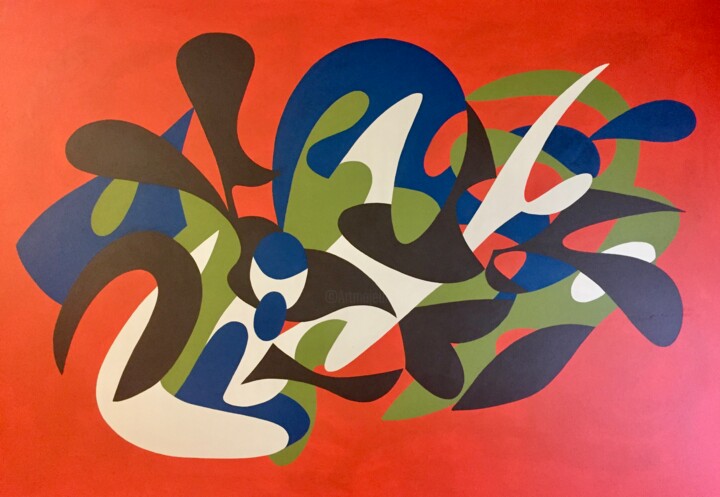 绘画,  36.2x54.3 in 