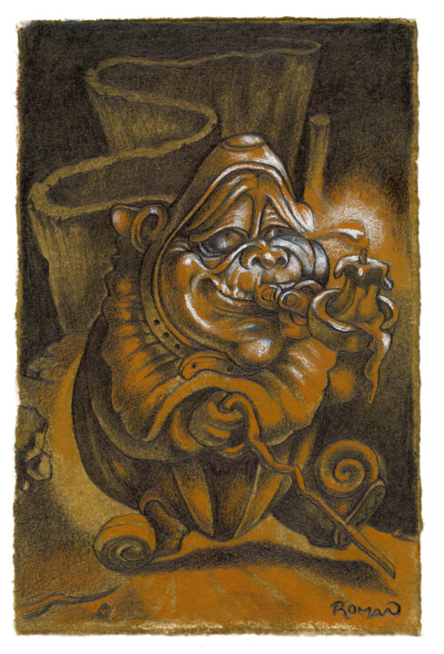 The narrow path / The blind monk 图画, 6.7x4.3 in