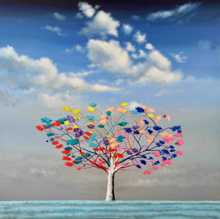 L'arbre de la création Painting, 47.2x47.2 in