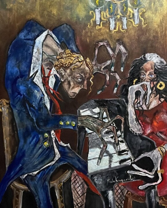 Pianiste 绘画, 27.6x19.7 in