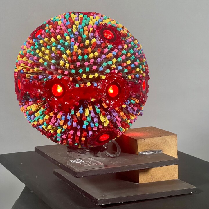 HÉMOGLOBINE GLYQUÉE 雕塑, 13.4x9.1 in