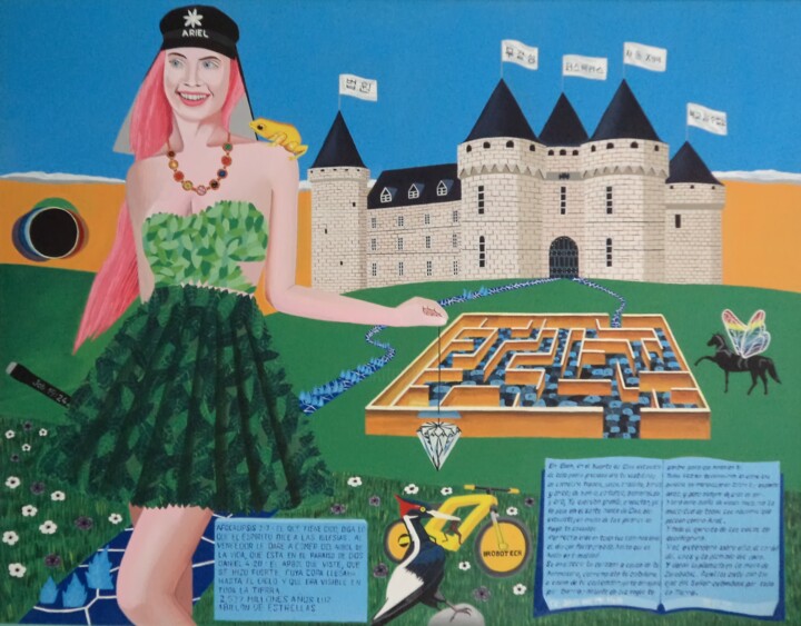 Sexto Espíritu Santo del Apocalipsis Princesa Invid Ariel 绘画, 27.6x35.4 in