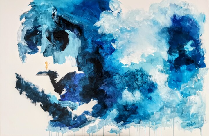 Golden Boy 绘画, 39.4x59.1 in