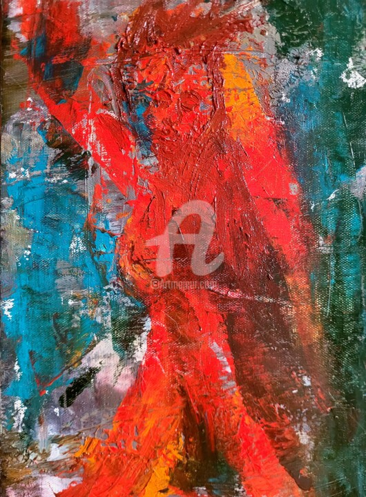 My beautiful on fire 图画, 11.8x7.9 in