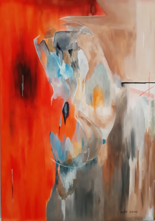 Femme caméléon 绘画, 27.6x19.7 in