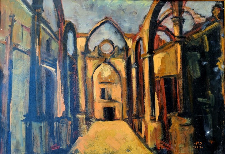 RUINS 绘画, 19.7x27.6 in