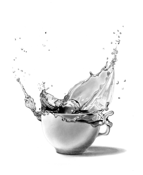 Coffee Splash #4 图画, 17.7x14.6 in