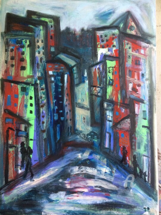 The Old Quarter 绘画, 18x14 in
