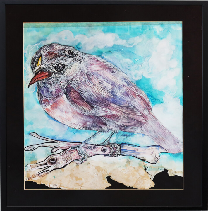 dreamer bird 绘画, 19.7x19.7 in