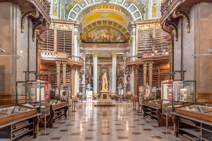 Vienna National Library III Photography, 40x60 in