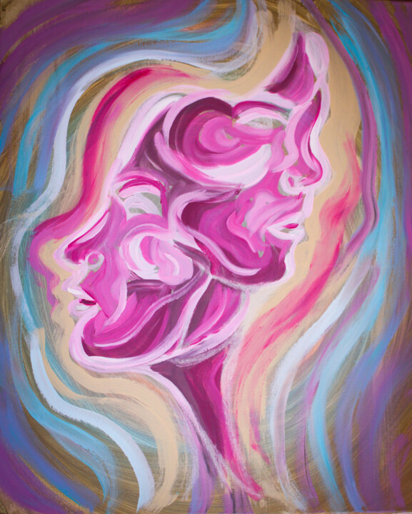 Janus 绘画, 24.2x19.7 in