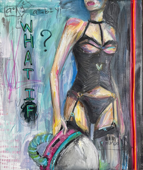 What if? 绘画, 37.4x31.5 in