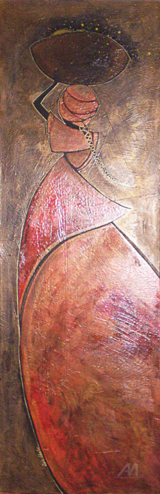 femme 绘画, 59.1x19.7 in