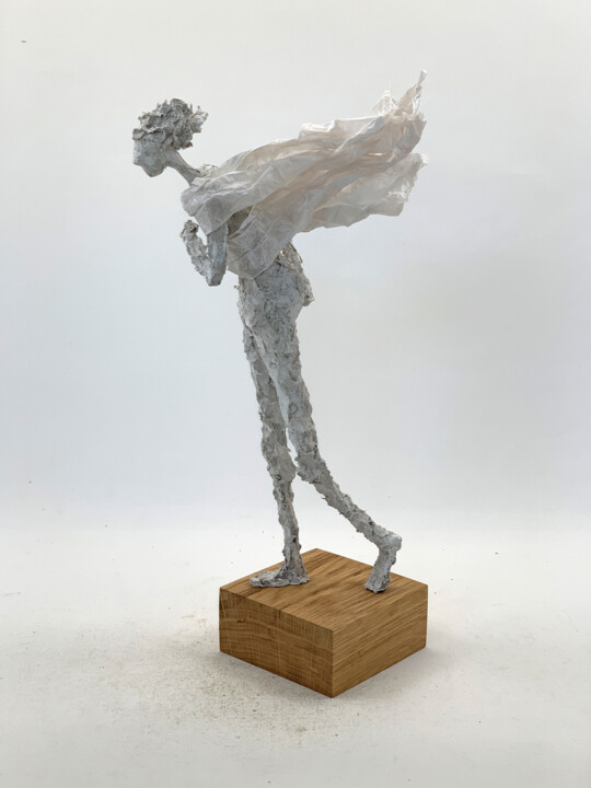 Gegen den Wind 雕塑, 14.2x5.9 in