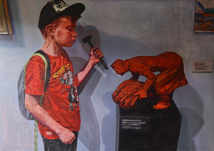 Quiet Riots 4: I'll Never Become You 绘画, 55.1x76.8 in