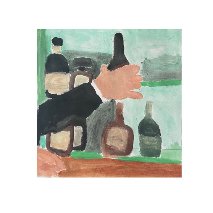 绘画 标题为“Restaurant” 由Irfan Ajvazi, 原创艺术品, 丙烯