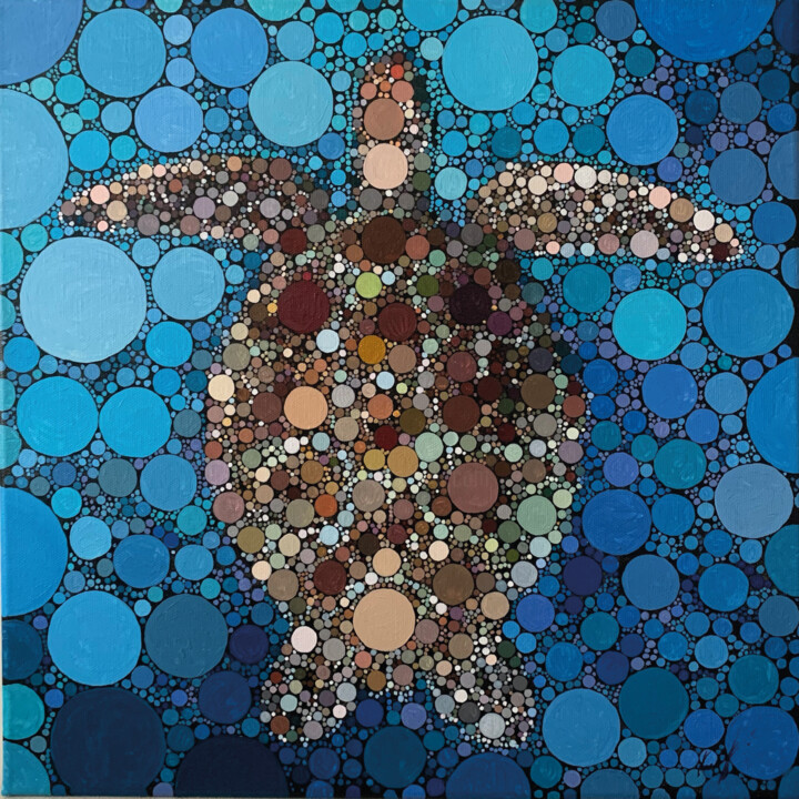 Éternité 绘画, 15.8x15.8 in
