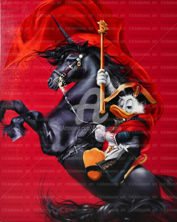 Black Unicorn 绘画, 78.7x63 in