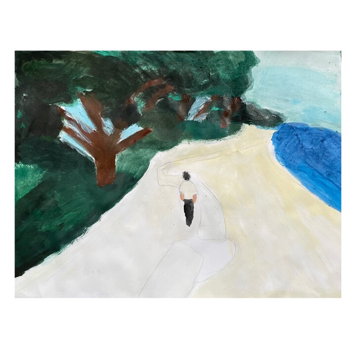 「Sea Artwork」というタイトルの絵画 Irfan Ajvaziによって, オリジナルのアートワーク, アクリル