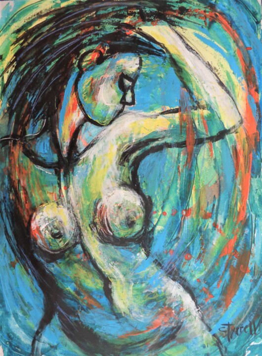 Dancing With The Wind 2 绘画, 29.9x22.1 in